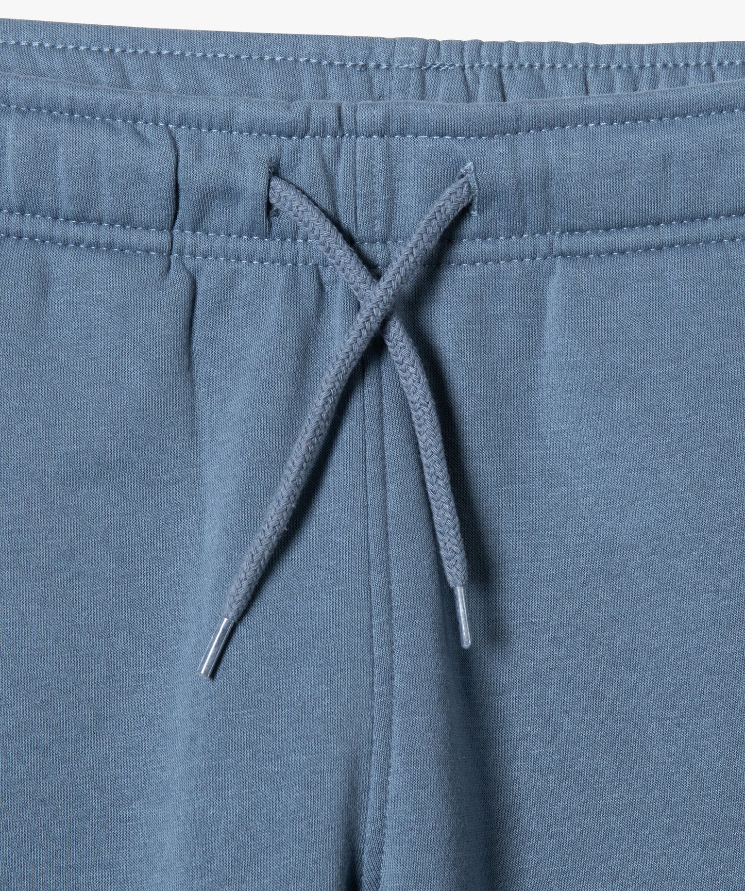 Pantalon de jogging uni en molleton gratté Garçon bleu | GEMO