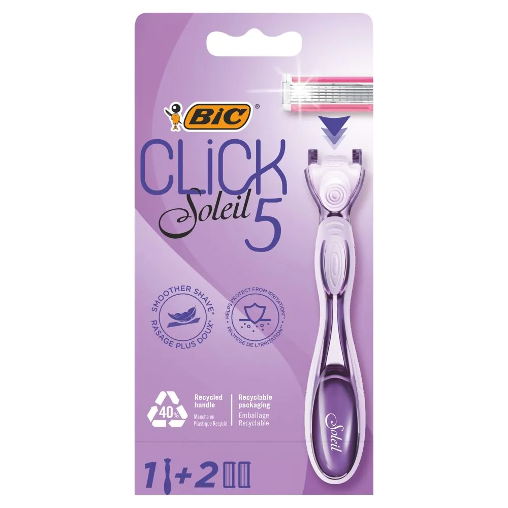 Bic Soleil Click brijač za mjehuriće + 2 oštrice