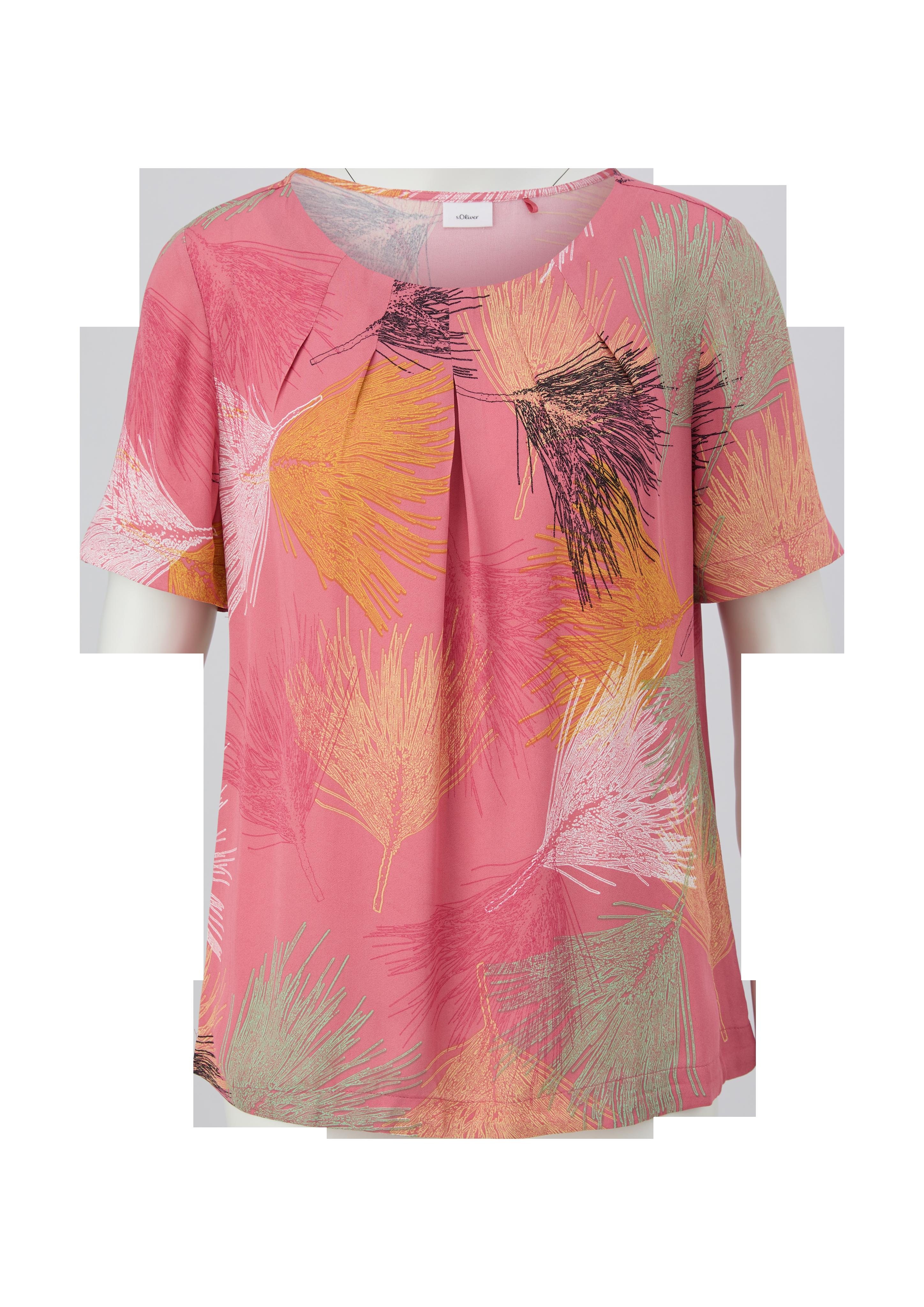 Crêpe-Bluse mit Allover-Print  2130336-20A0