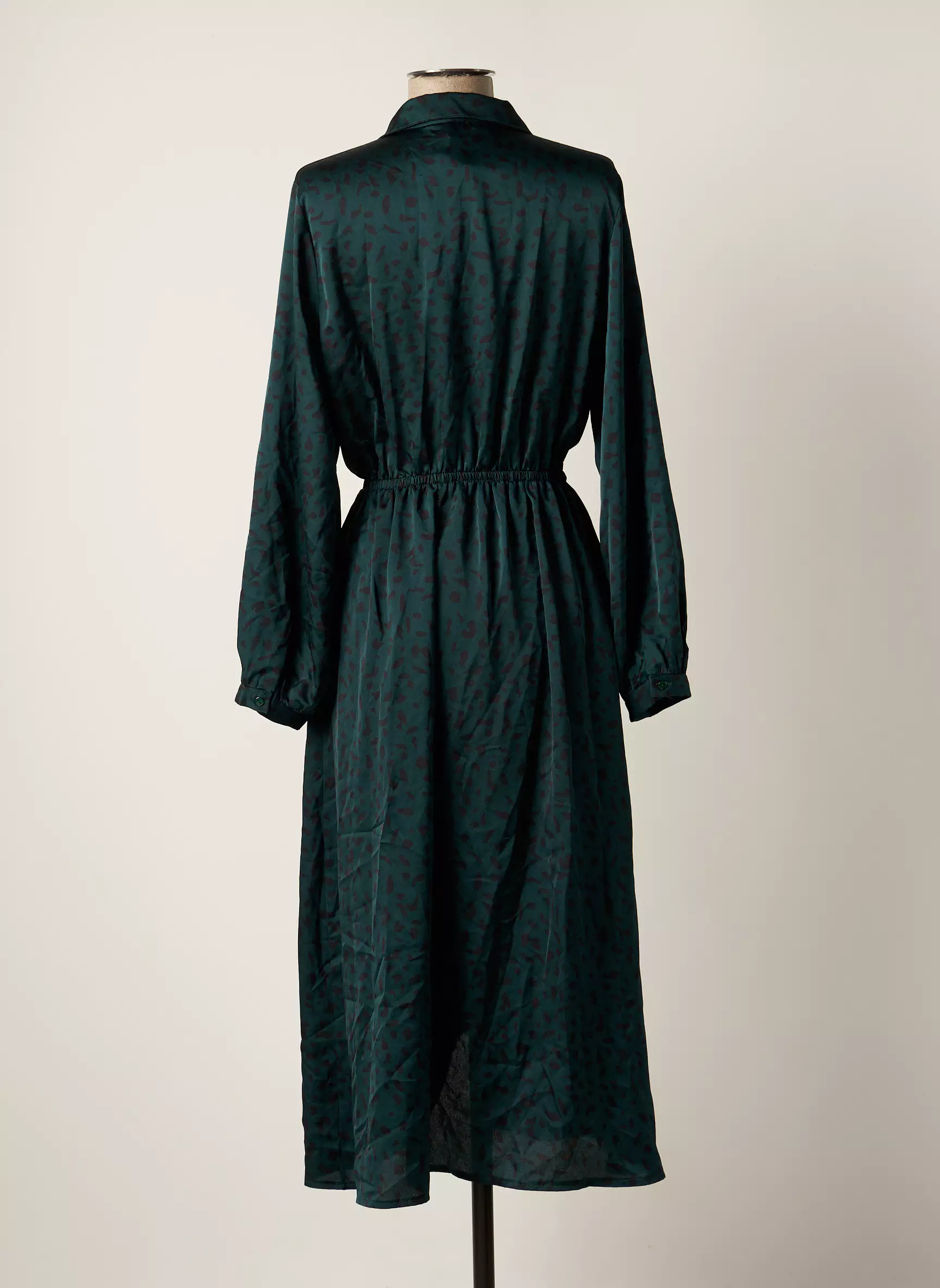 Vintage Love Robes Longues Femme couleur vert