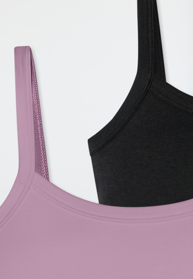 Bustiers 2er-Pack schwarz/ violett - Fresh Vibe