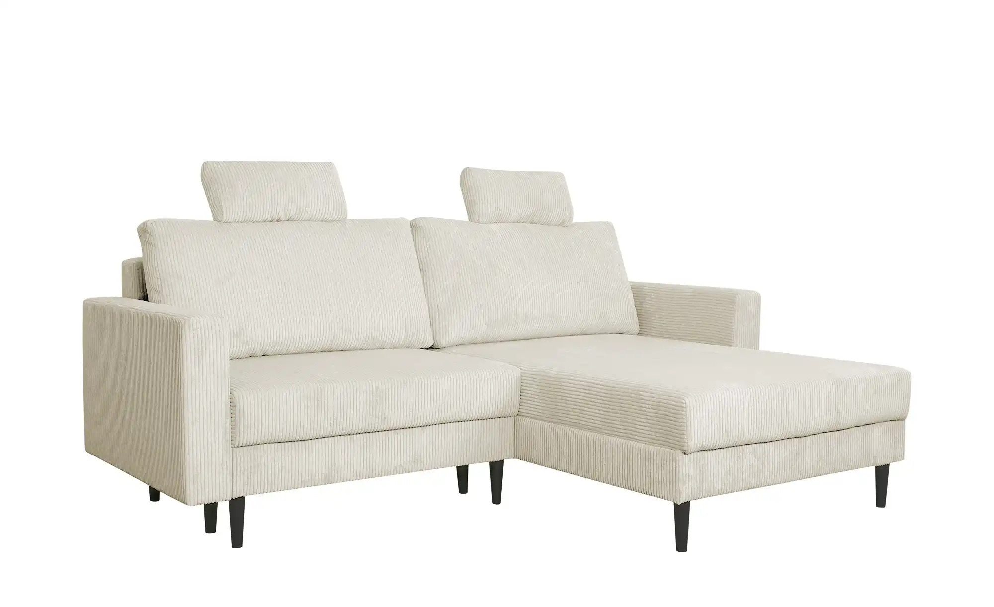 Primo Ecksofa trendiger Cordstoff Livorno