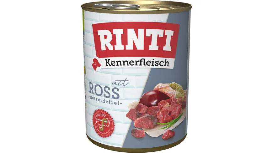 RINTI Hundenassfutter Kennerfleisch Ross 800 g