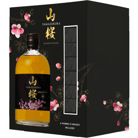 WHISKY YAMAZAKURA - BLEND - EN COFFRET 6 PIERRES A WHISKY