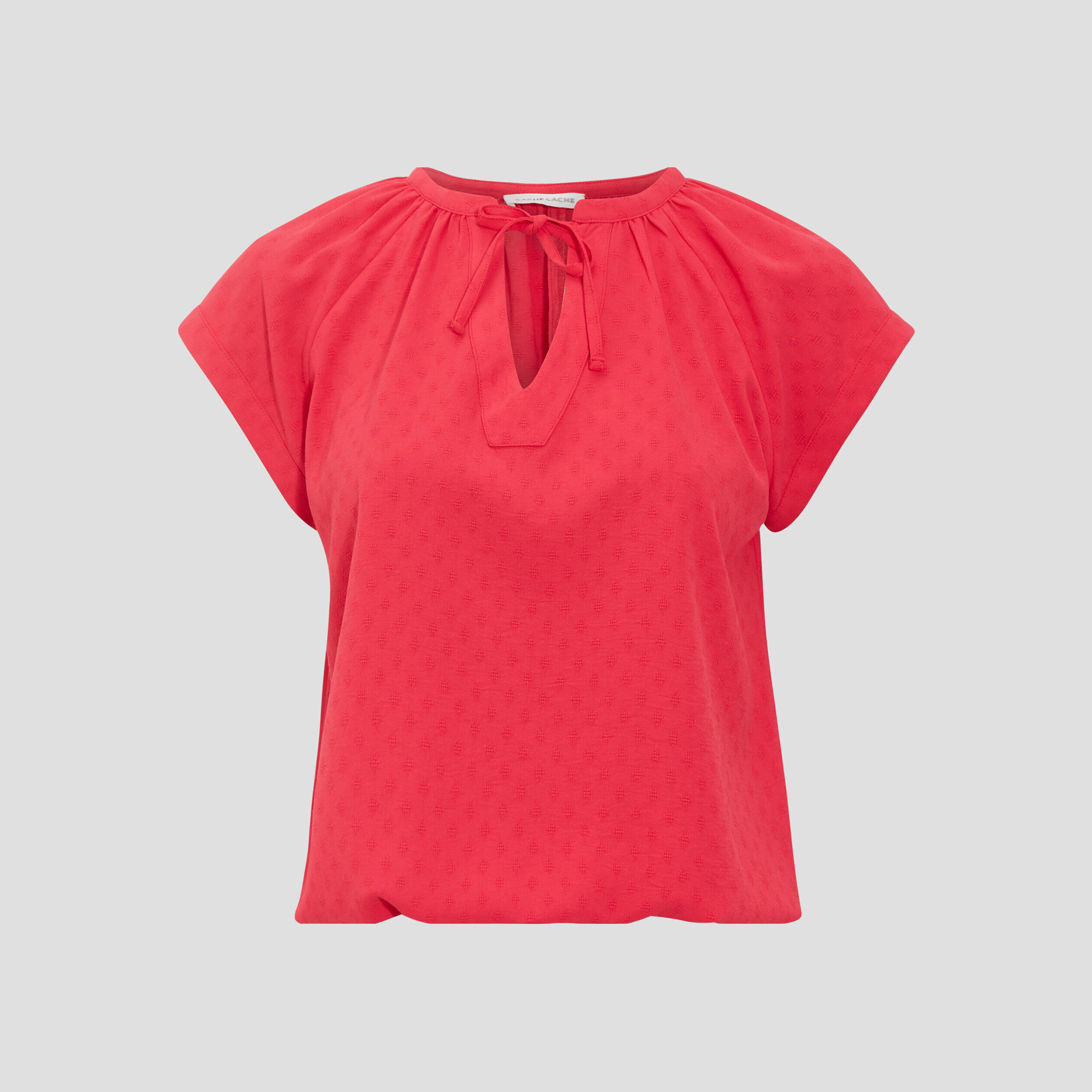 Blouse manches courtes rose vif femme | Cache Cache