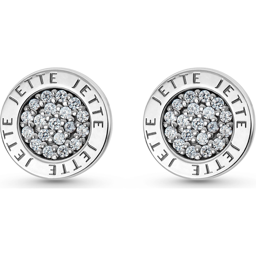Jette Boucles d'oreilles à fermoir à poussette 925 Argent rhodié Boucles d'oreilles