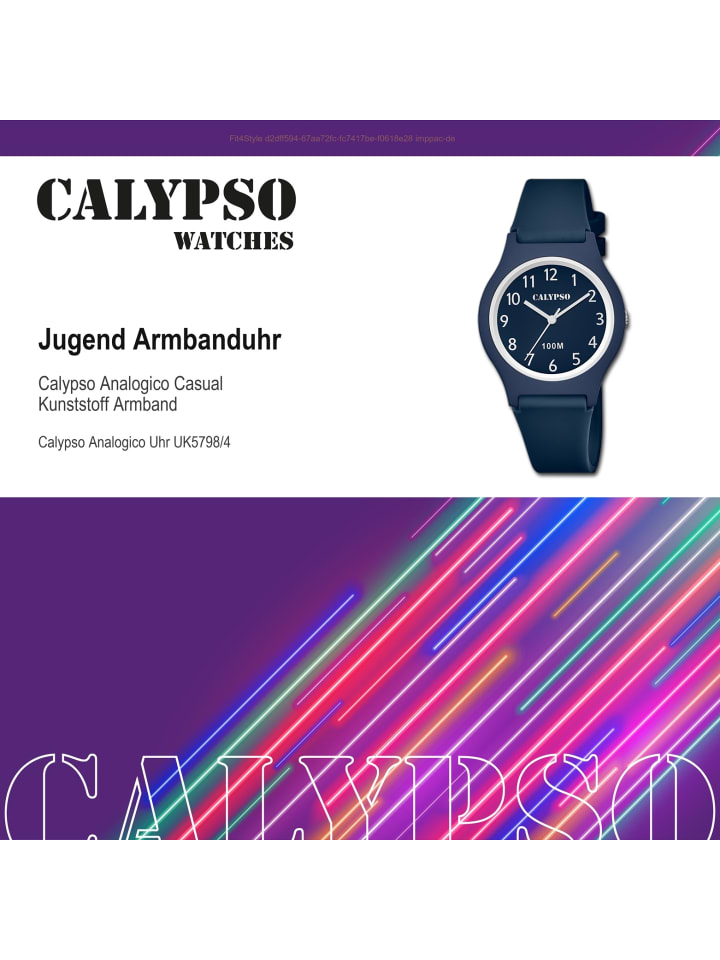 Calypso Analog-Armbanduhr Calypso Analogico dunkelblau mittel (ca. 35mm) günstig kaufen onesize