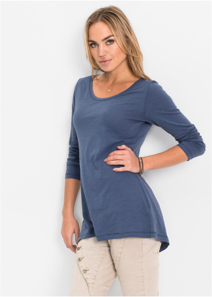 Langarmshirt mit Rundhalsausschnitt