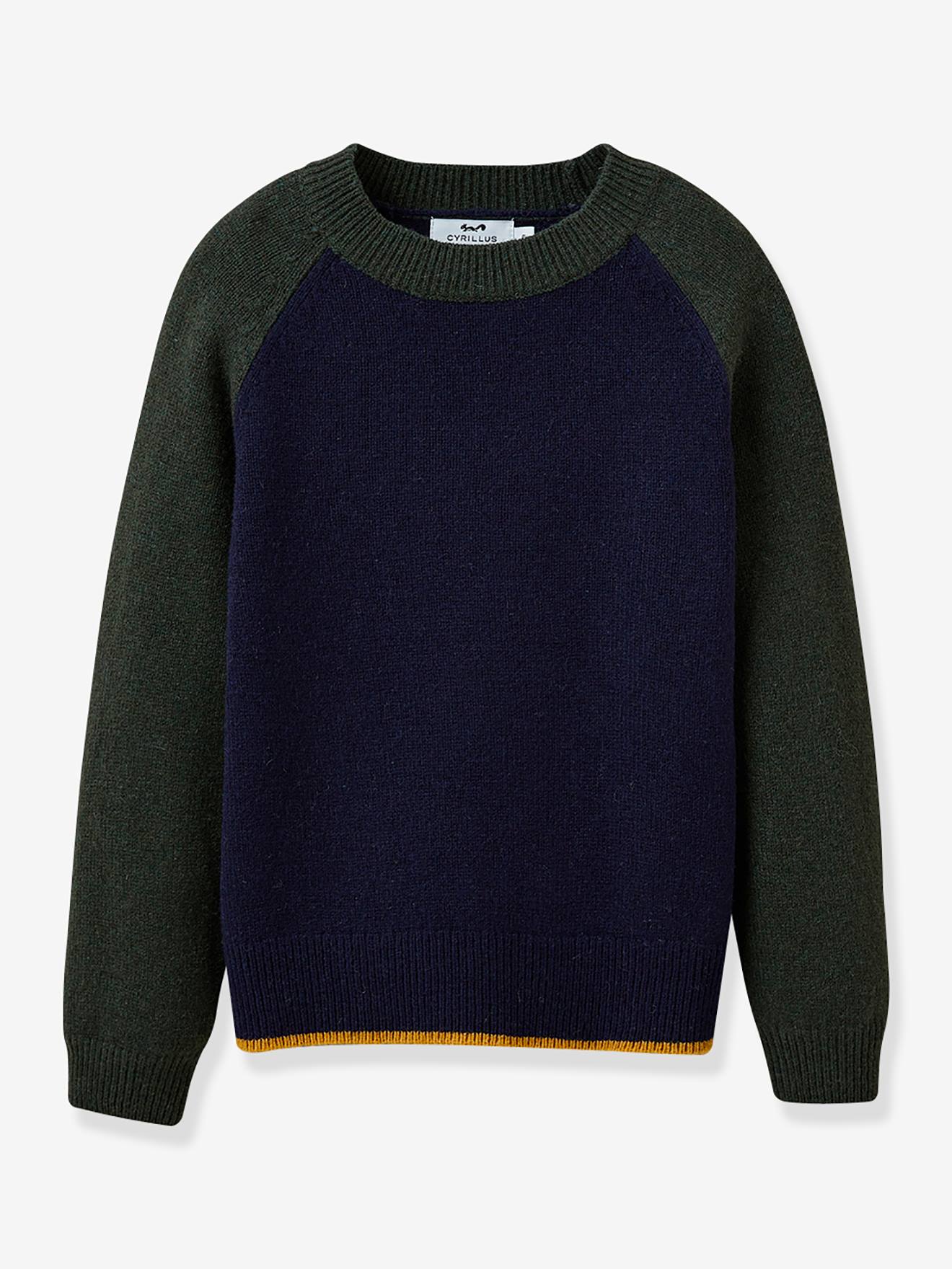 Cyrillus Jungen Pullover CYRILLUS mit Lammwolle - marine