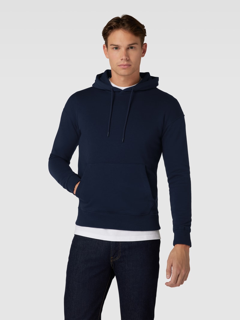 Hoodie mit Känguru-Tasche Modell 'ESTAR' in marineblau