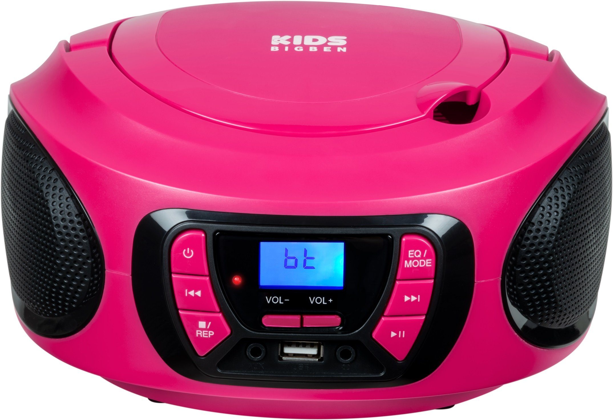 BigBen Kids Tragbares CD/Radio AU387292 USB/BT pink CD-Radiorecorder (FM-Tuner)