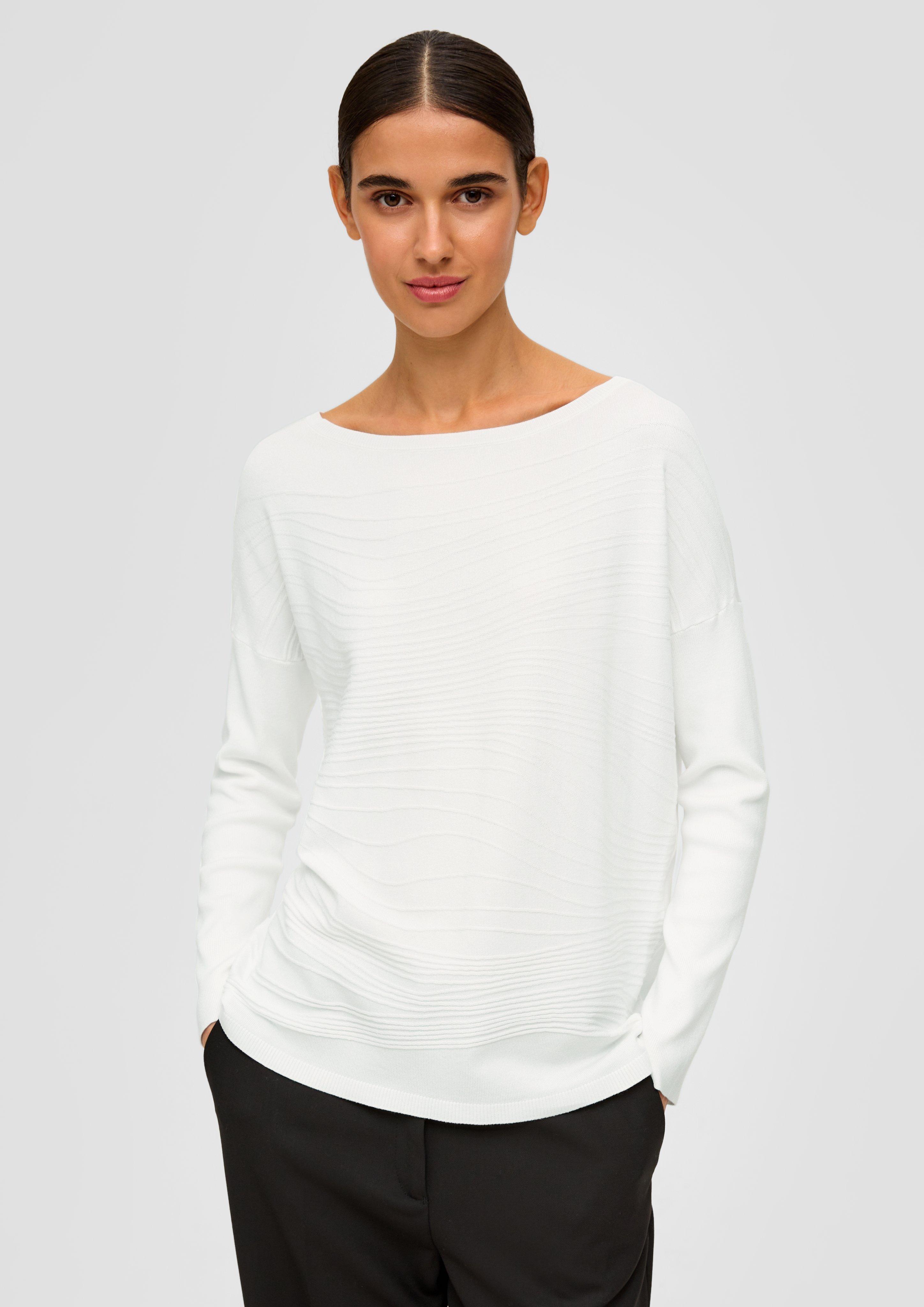 Pullover mit feinen Strickstreifen  2122153-0200