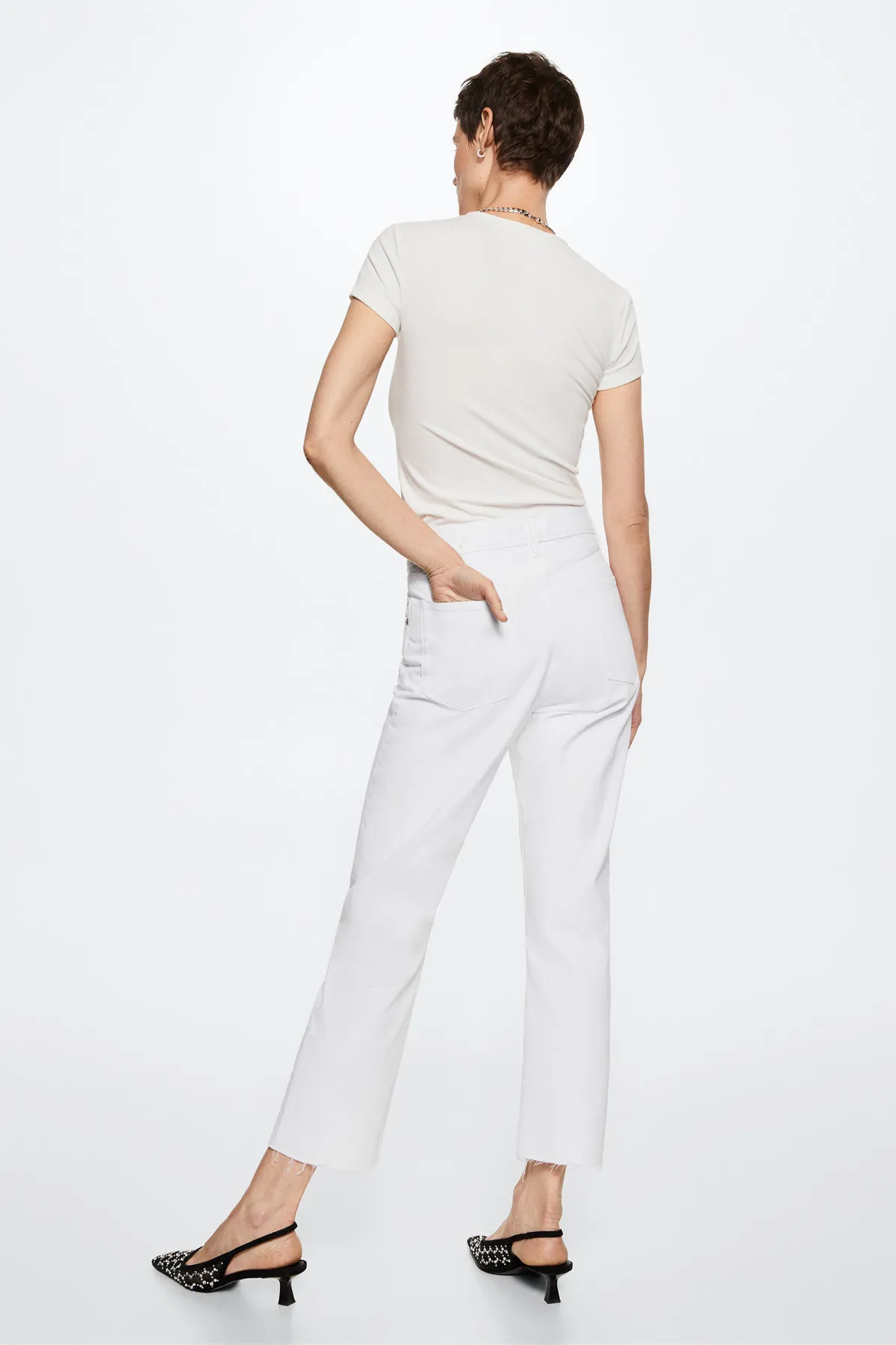 MANGO  Weiße Damenjeans 37023857