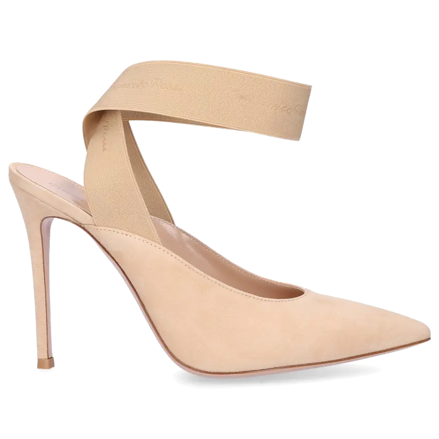 Gianvito Rossi - Slingpumps DELILA Veloursleder - beige