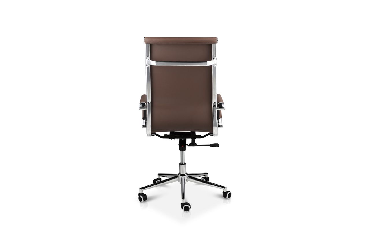 Lifa Living Bürostuhl Brisbane Dunkelbraunes PU-Leder