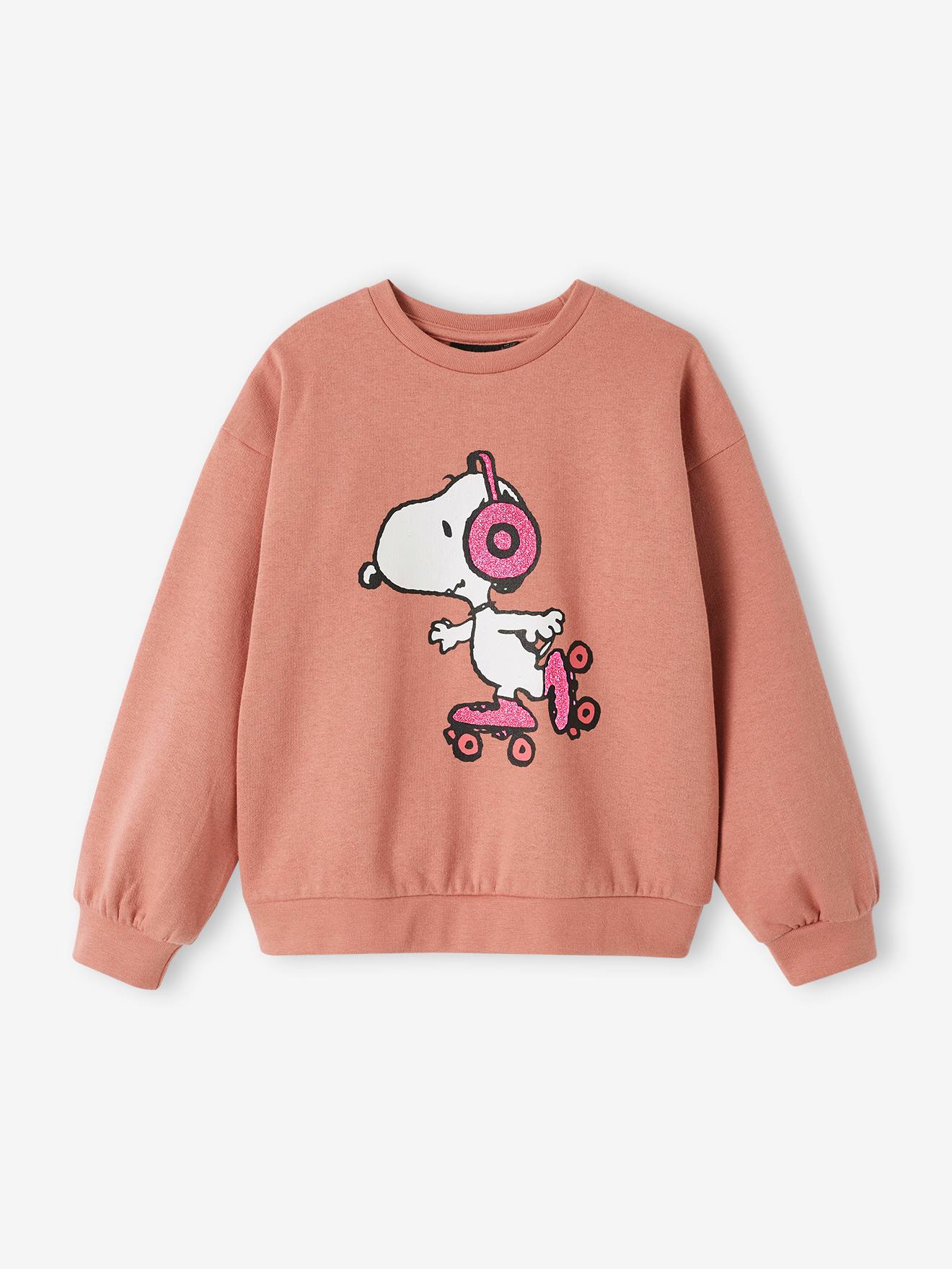 Sweat fille Snoopy Peanuts® vieux rose