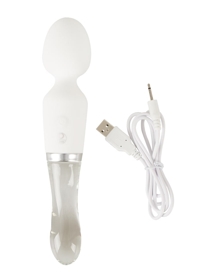 Liaison Massagestab Wand LED Vibrator in weiß günstig kaufen 21,5 cm