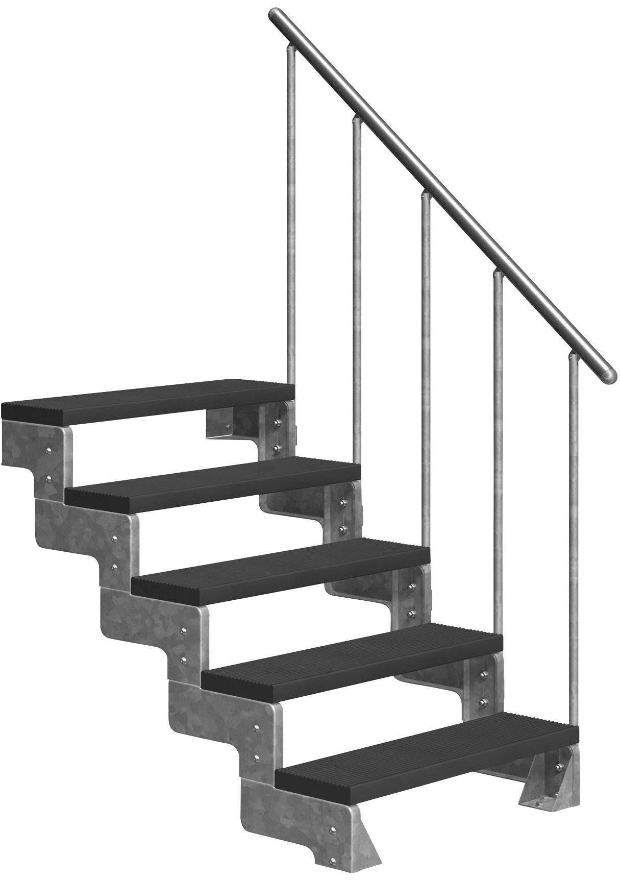 Dolle Außentreppe Gardentop, für Geschosshöhen bis 110 cm, Stufen offen, TRIMAX®-Stufen 80 cm
