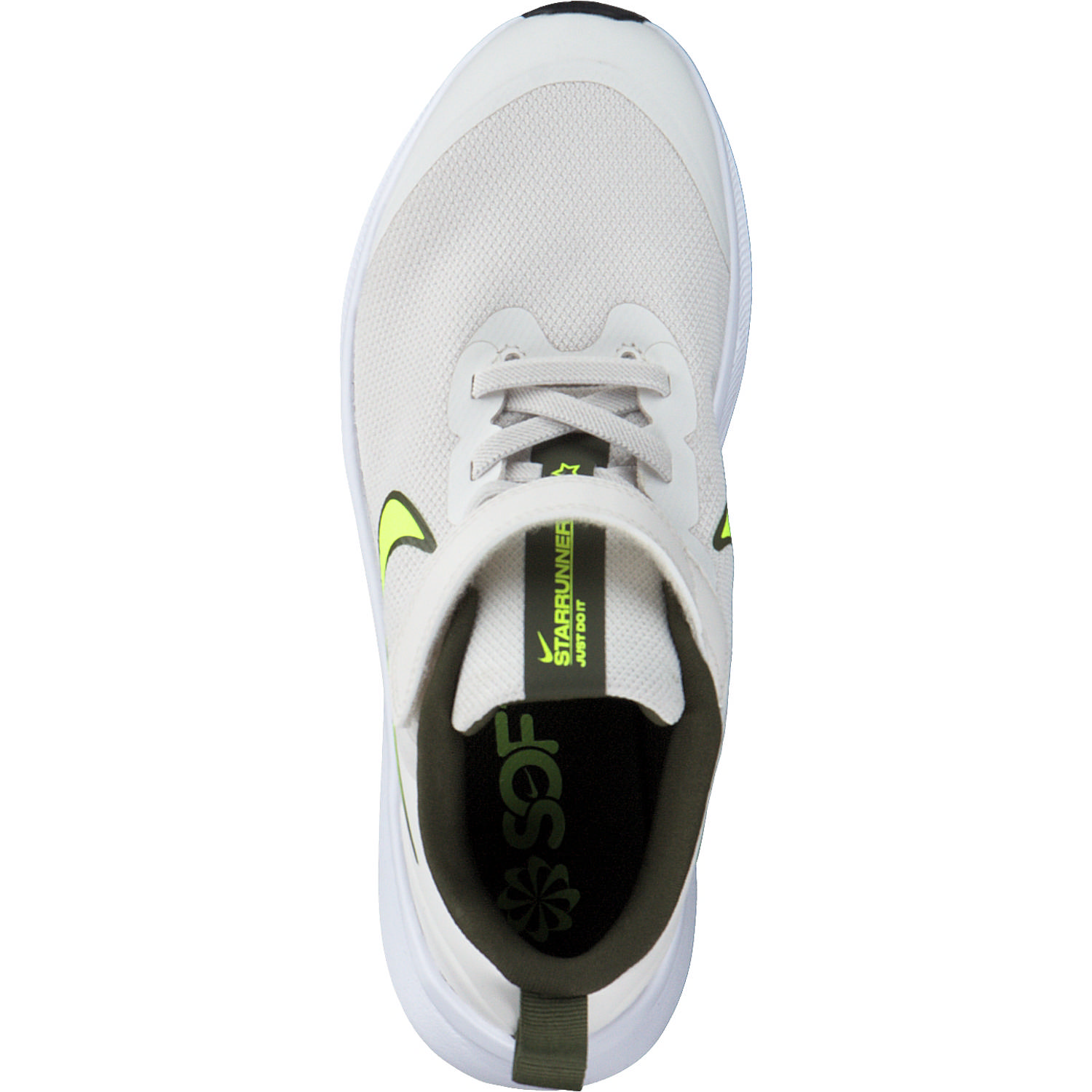 Nike Star Runner 3 DA2777 M, Sneakers Low, Kinder, phantom/volt-rough green-white