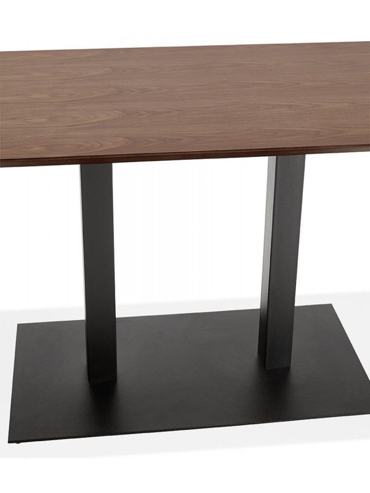 KADIMA DESIGN Esstisch Holz Metall Braun Schwarz | Modern Industrial in Braun günstig kaufen