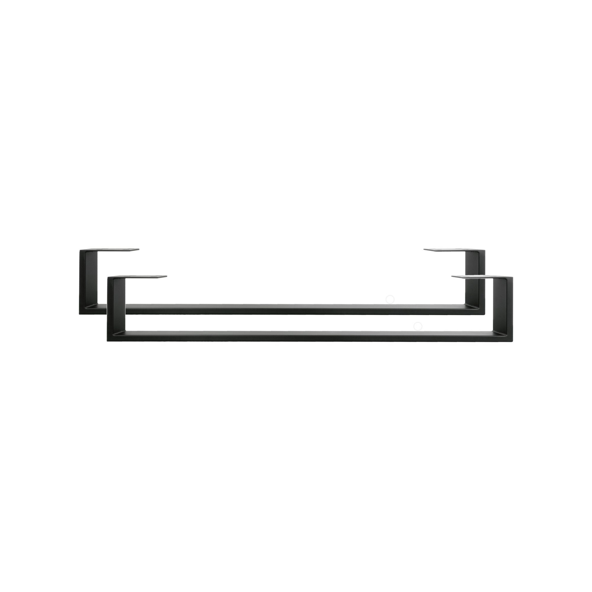 Natural Goods Berlin Wandregalhalter Bettkufe RECHTECK, 2er-Set 2-tlg.
