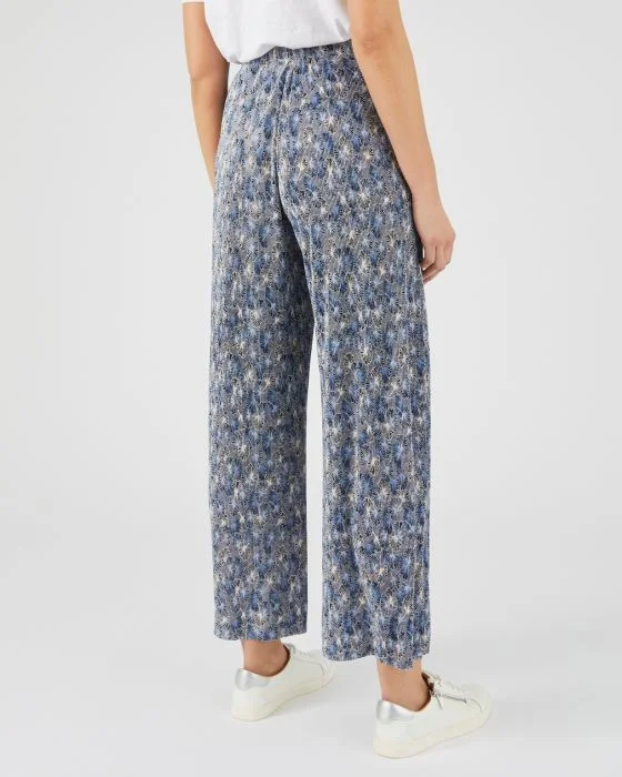 Pantalon 7/8ème maille plissée