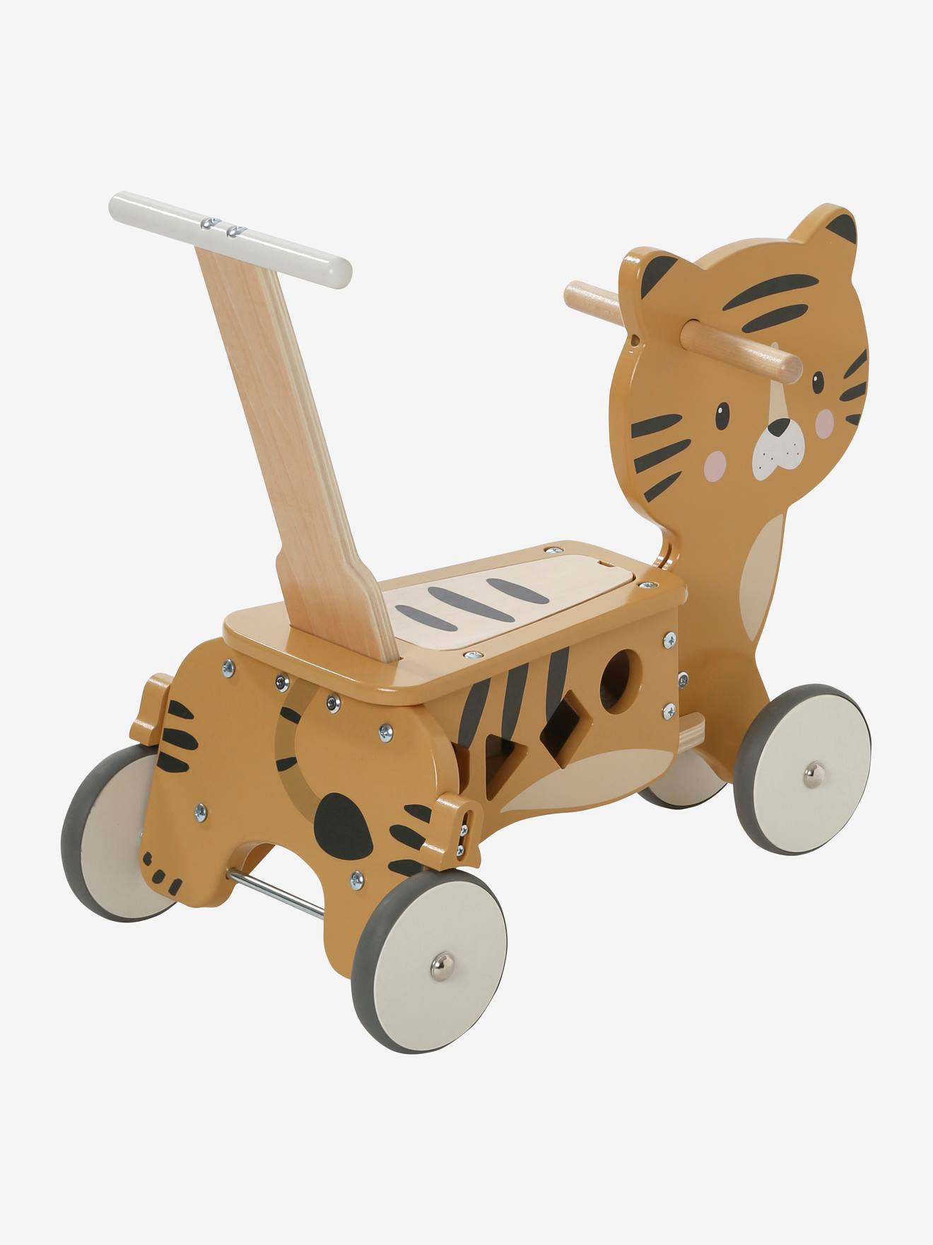 Porteur chariot de marche 2 en 1 en bois FSC® grenier