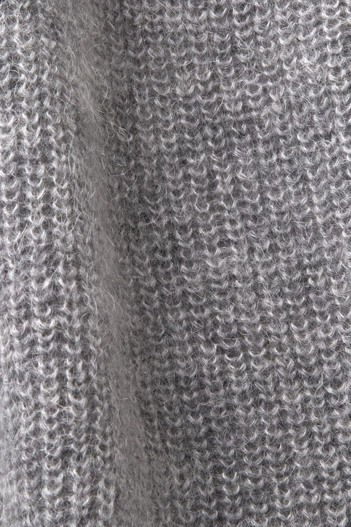 Offener Rippstrick-Cardigan