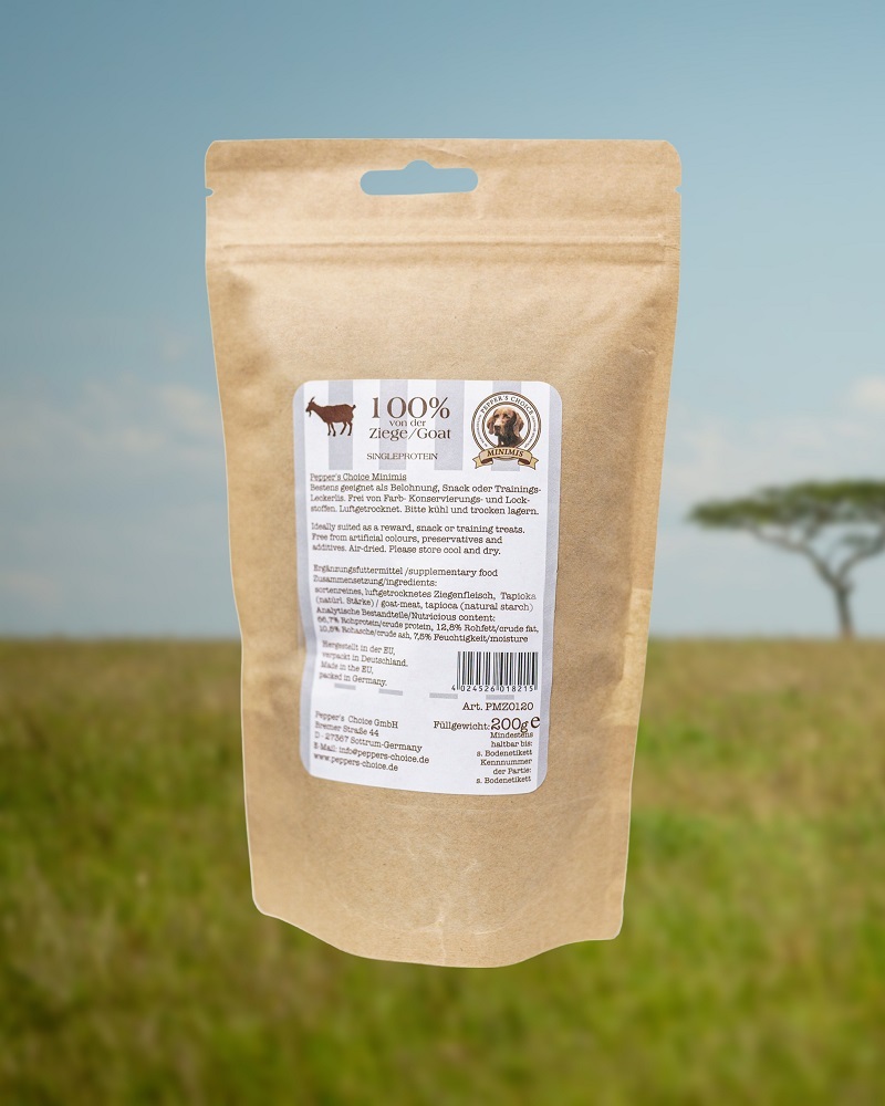 PEPPER'S CHOICE Snacks PEPPER'S CHOICE Minimis 200g Ziege