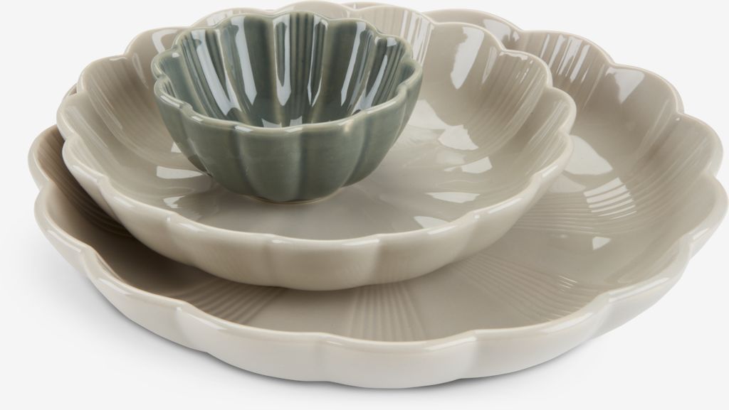 SIMON Miska SIMON Ø24xH4cm piaskowa