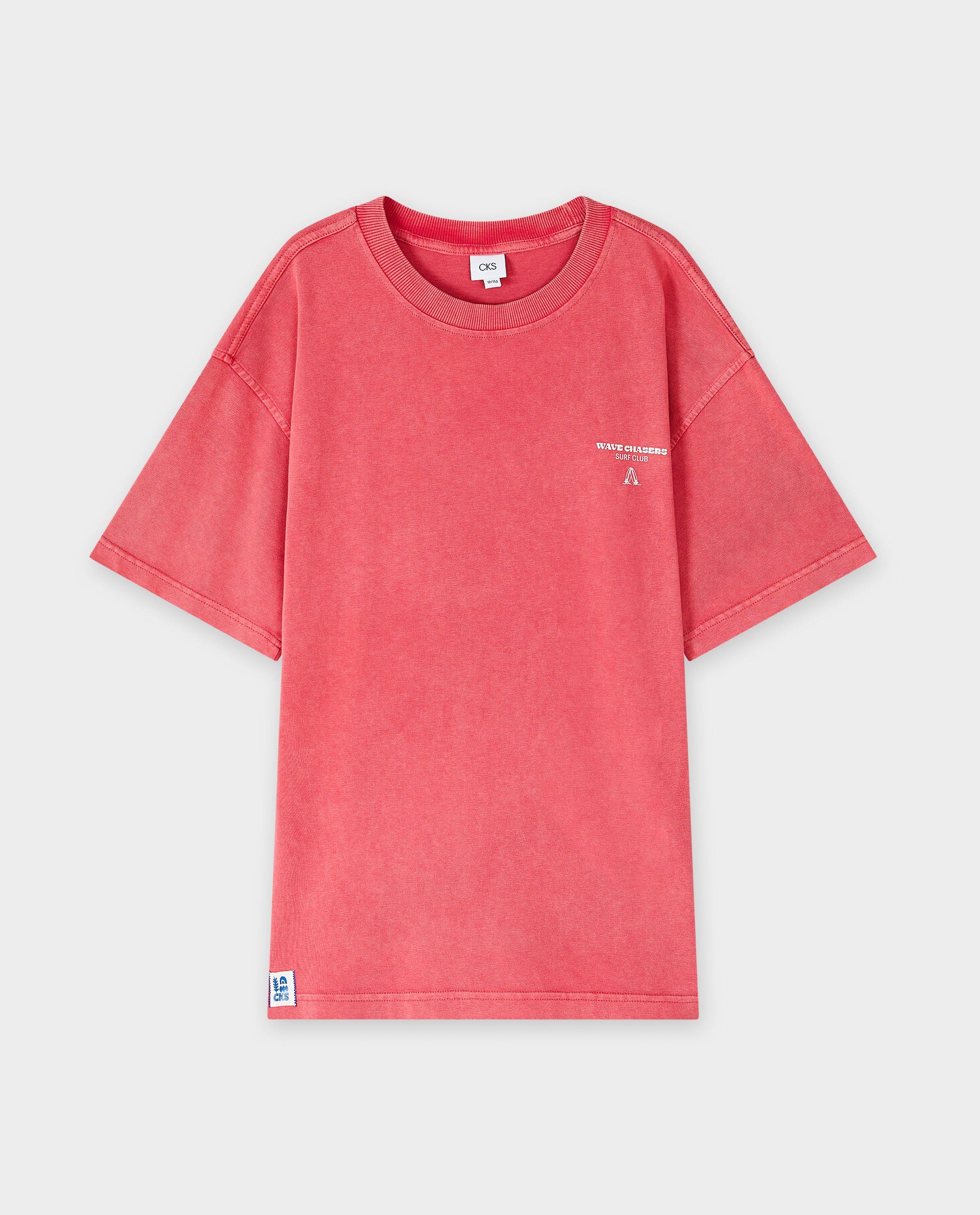 Tricou CKS cu imprimeu roșu pe spate