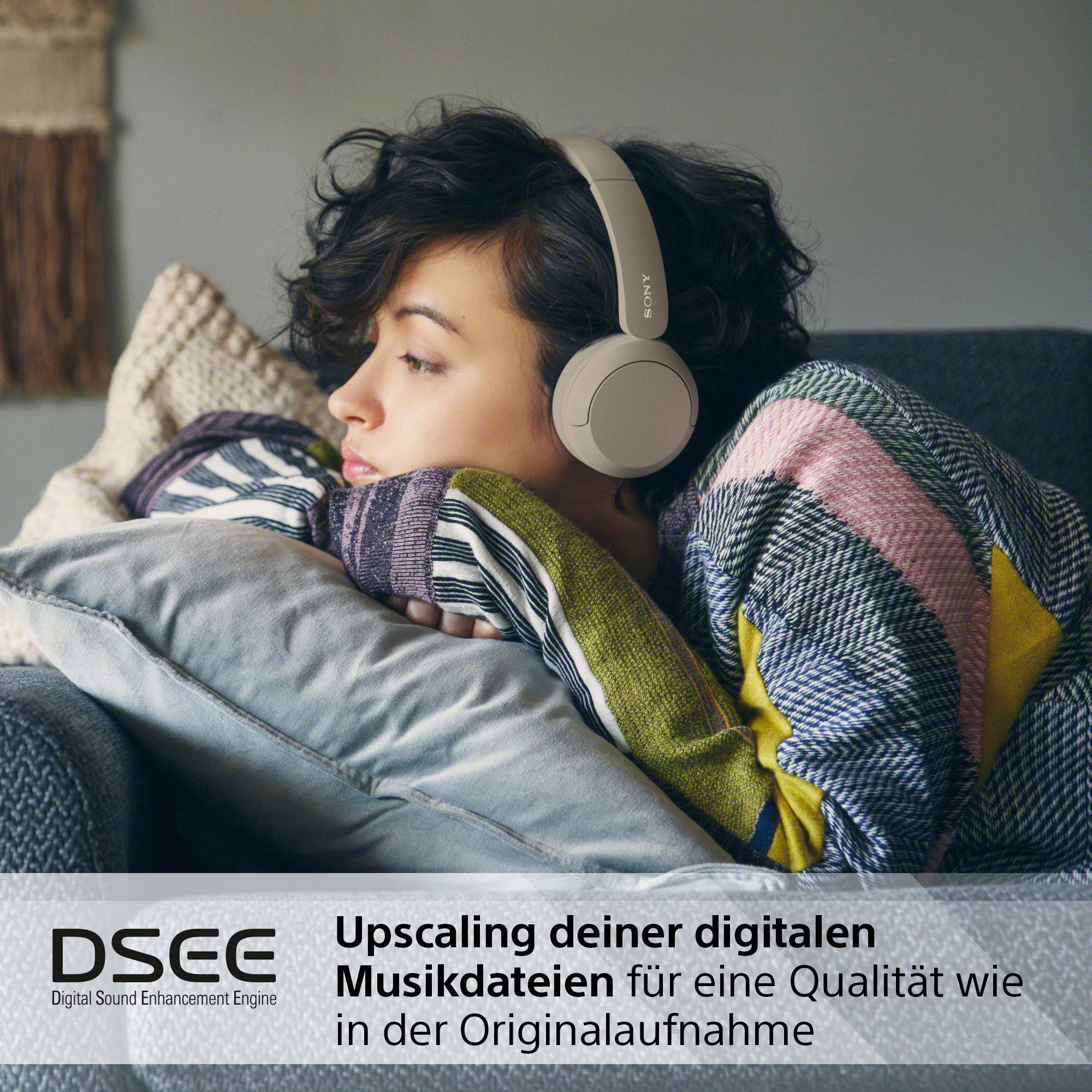 Sony WHCH520 On-Ear-Kopfhörer (Freisprechfunktion, Rauschunterdrückung, Google Assistant, Siri, Bluetooth, 50 Std. Akkulaufzeit)
