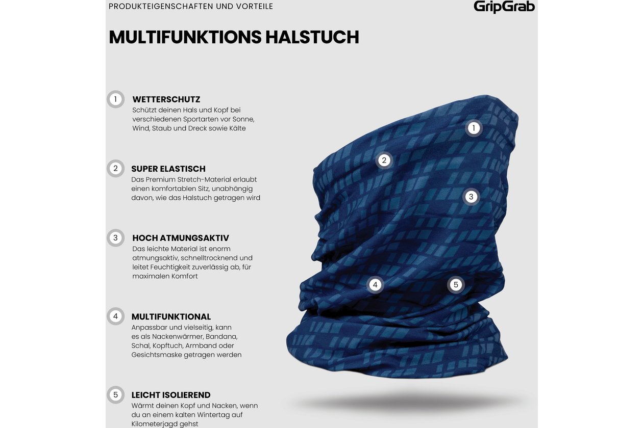 GRIPGRAB Multifunctional Neck Warmer - 2023