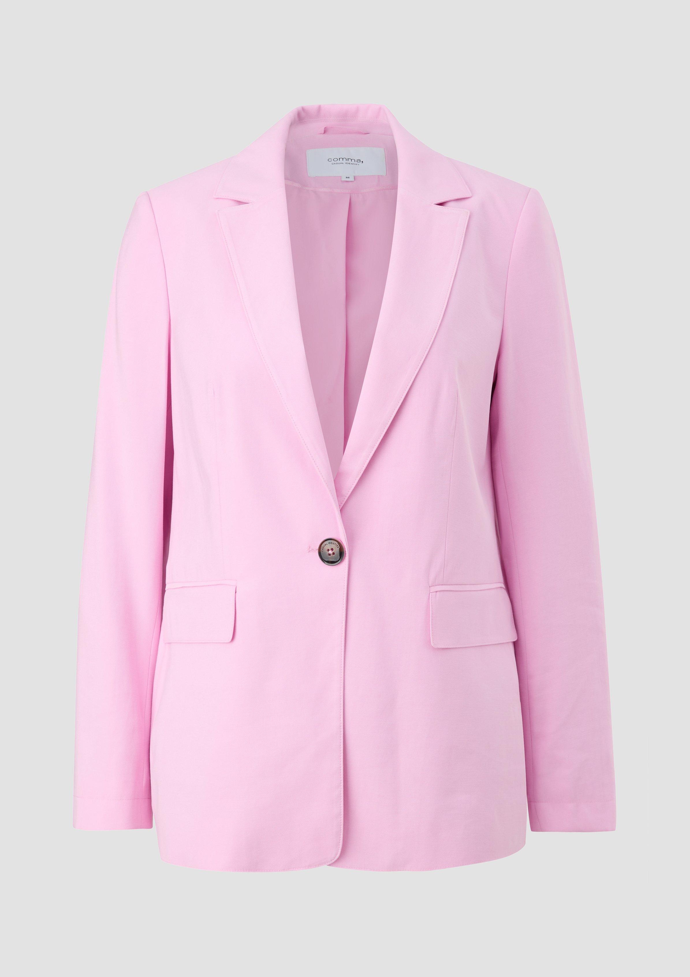 Blazer aus Viskosemix - rosa