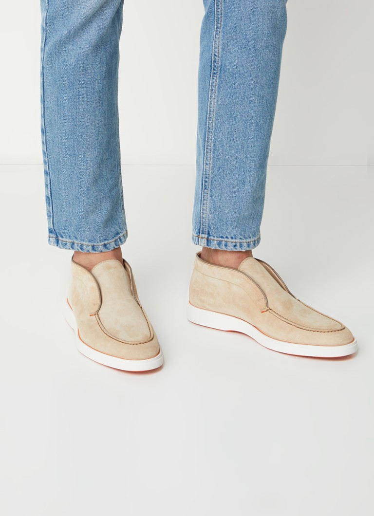Pantofi Santoni Detroit Suede Slip-On