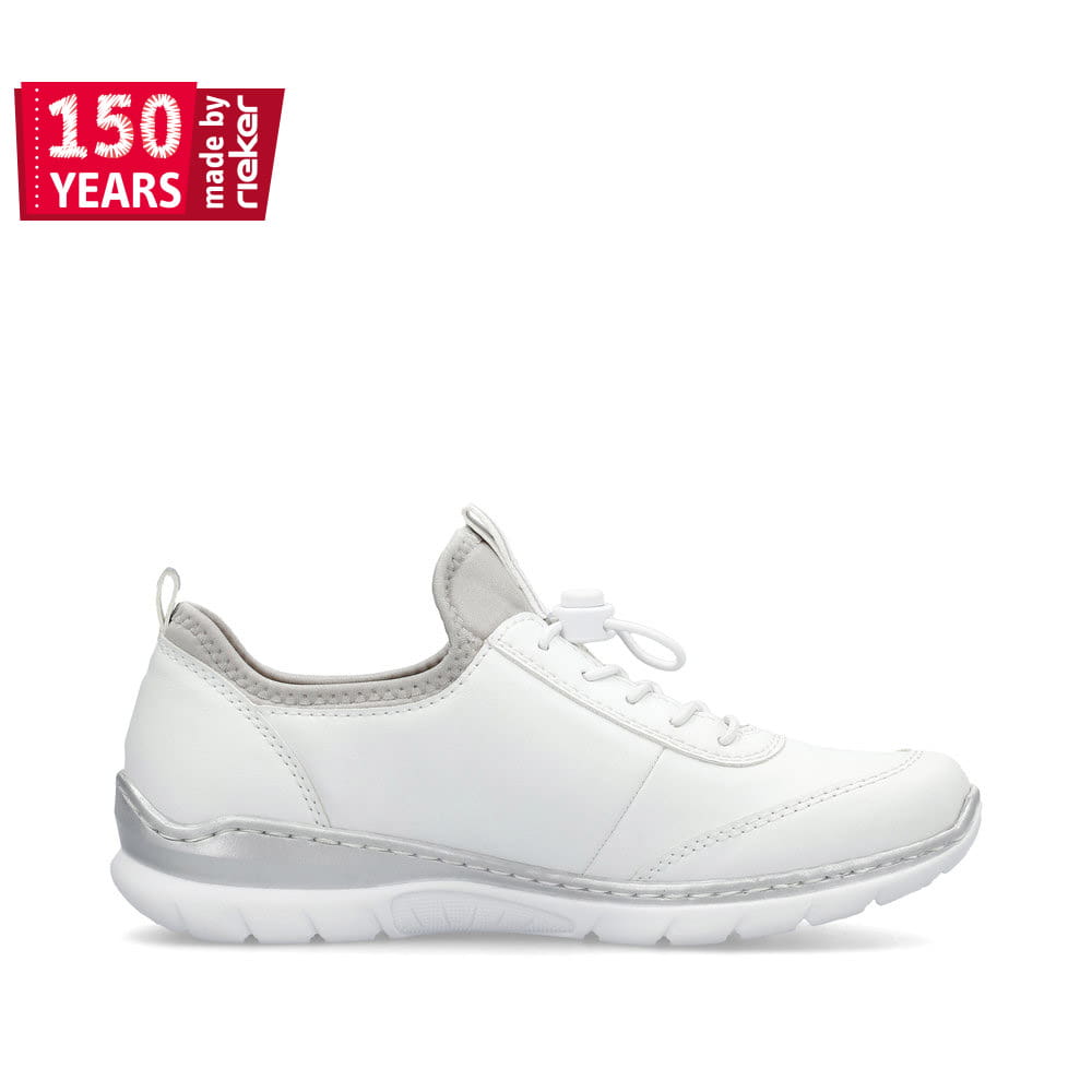 Rieker Damen Slipper schwanenweiss