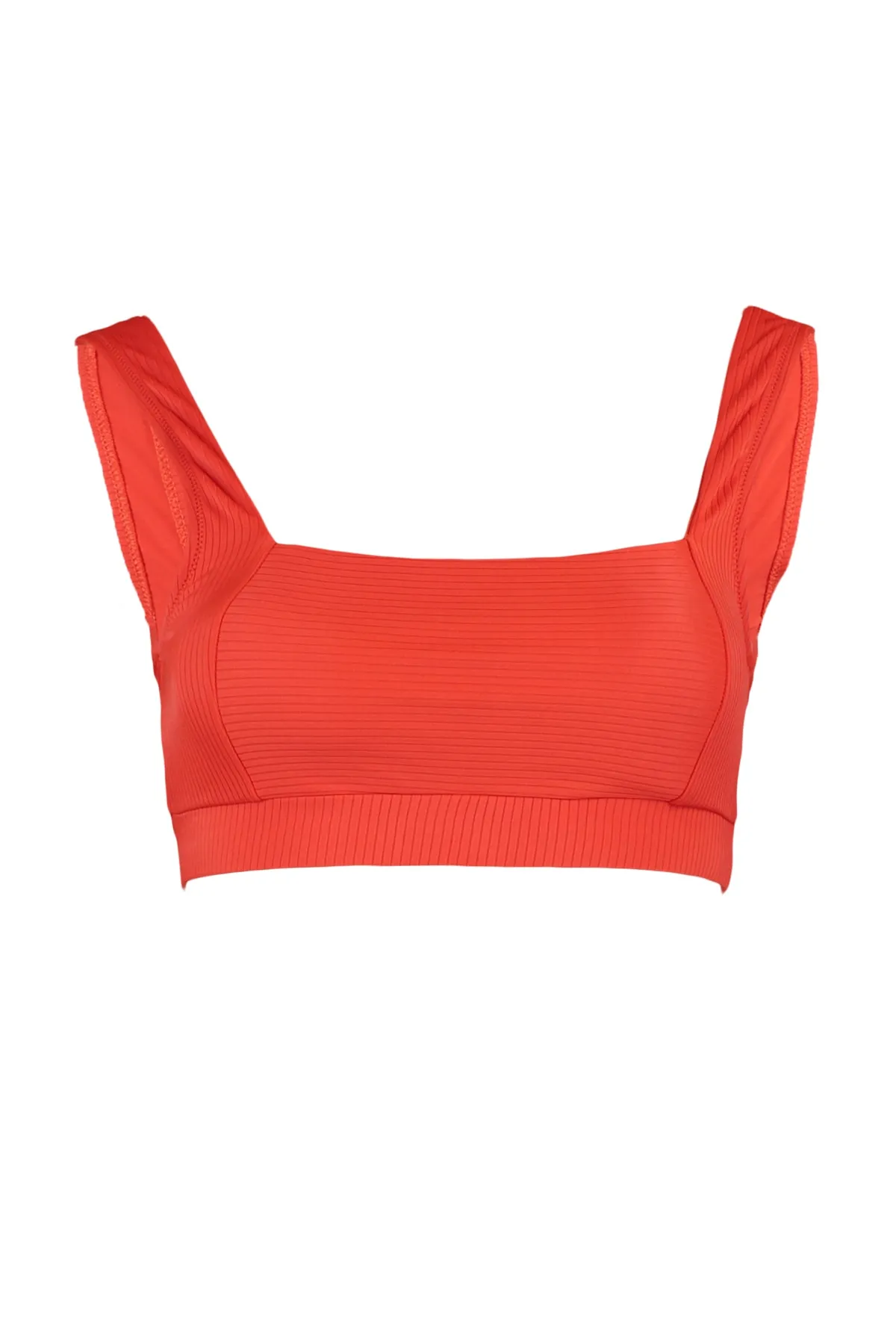 Trendyol Collection  Rotes strukturiertes Bikinioberteil TBESS21BU0146