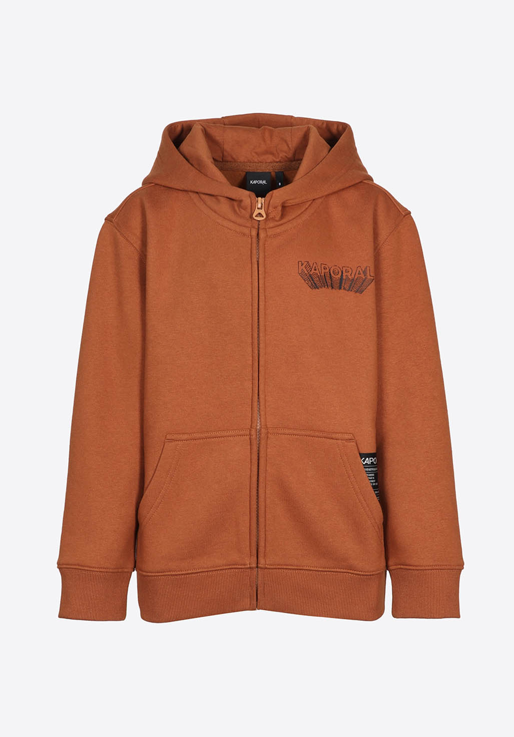 EROLE  Sweat zippé marron garçon