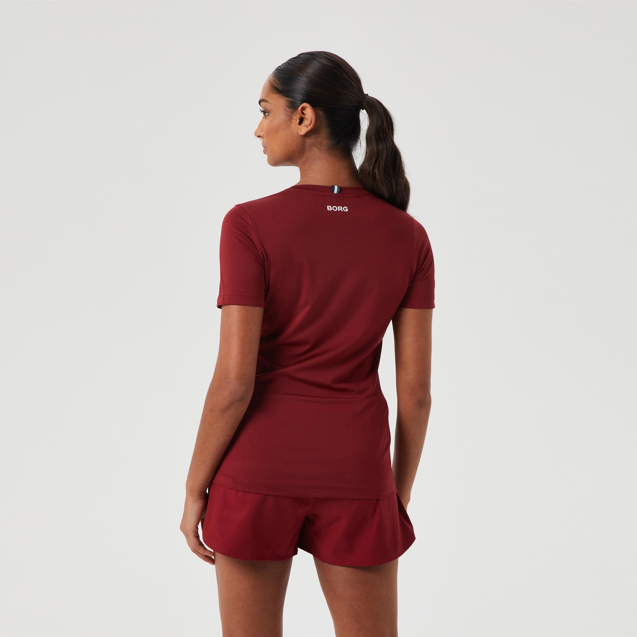 Ace Slim T-Shirt Damen - Berry
