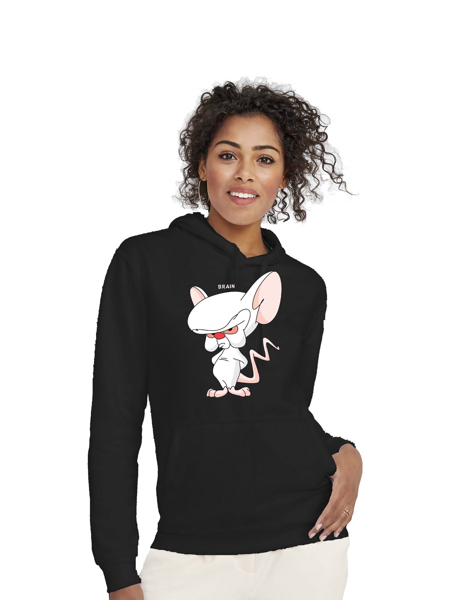 Blondie & Brownie Hoodie Unisex Hoodie Pullover Pinky Brain Weltherrschaft BFF Friends Paar mit Kapuze