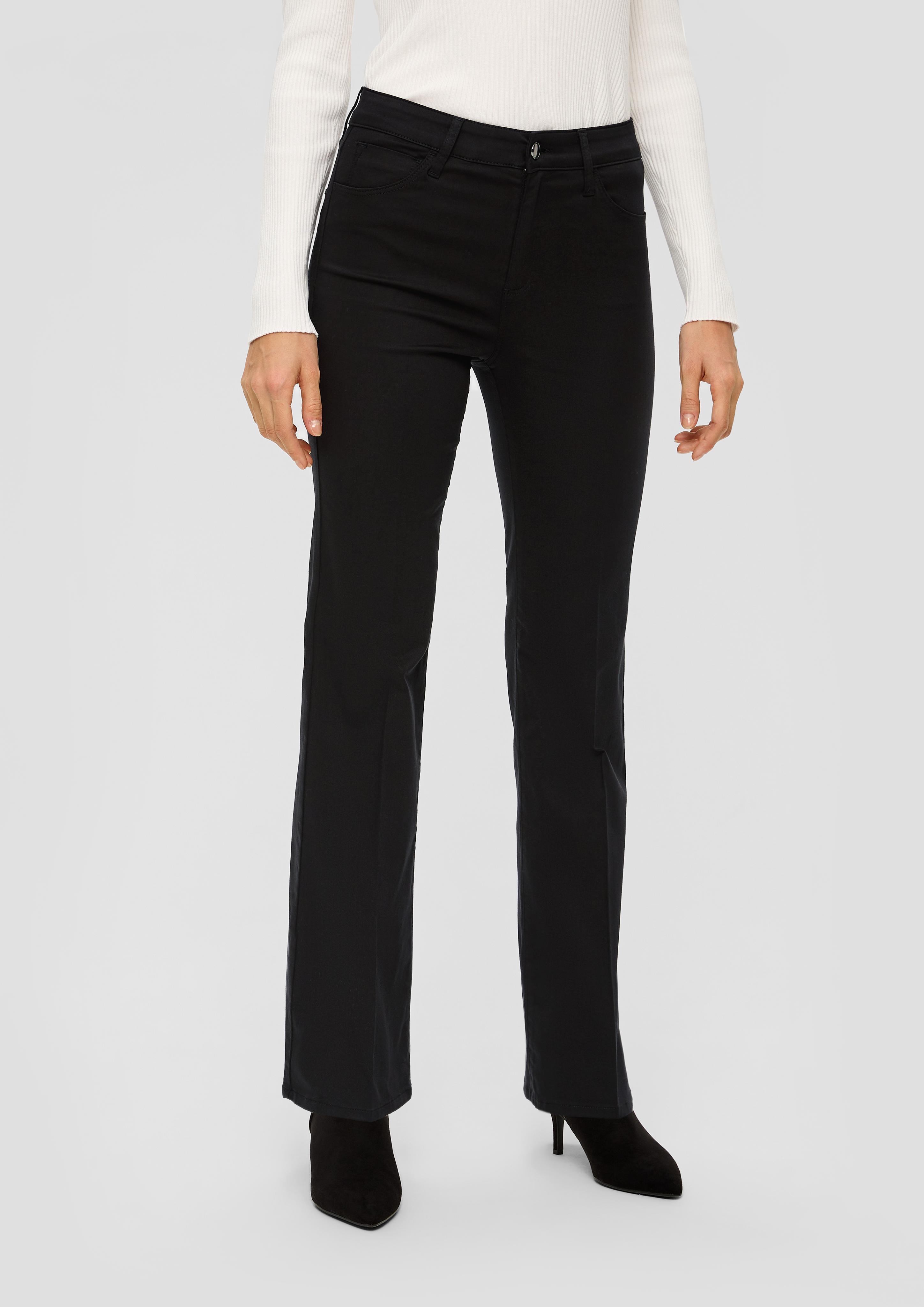 Regular: Satinhose mit Flared Leg  2138418-9999