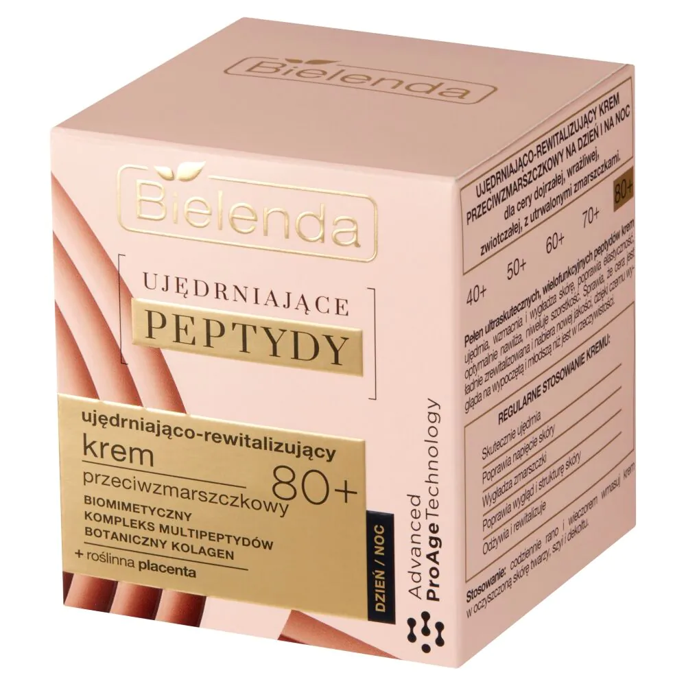 Bielenda Firming Peptides Verstevigende en Revitaliserende Anti-Rimpelcrème 80+ Dag/Nacht