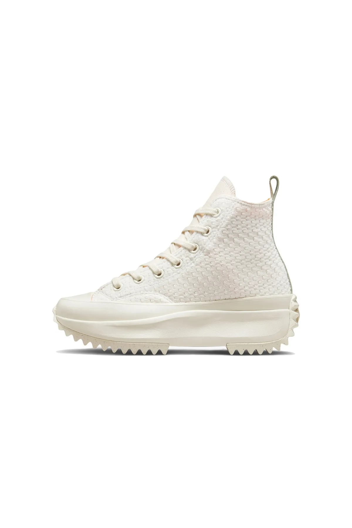 converse  Run Star Hike Platform Unisex Creme/Grün Sneaker