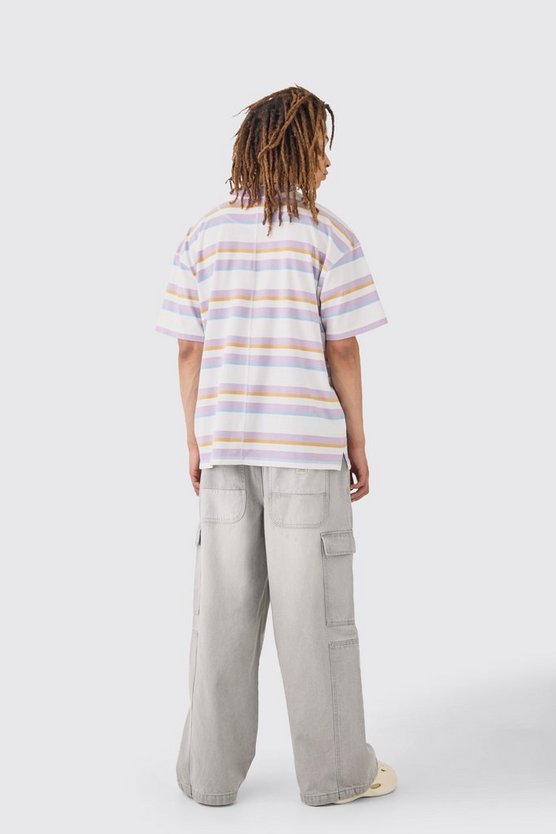 Gestreiftes Oversize Official T-Shirt