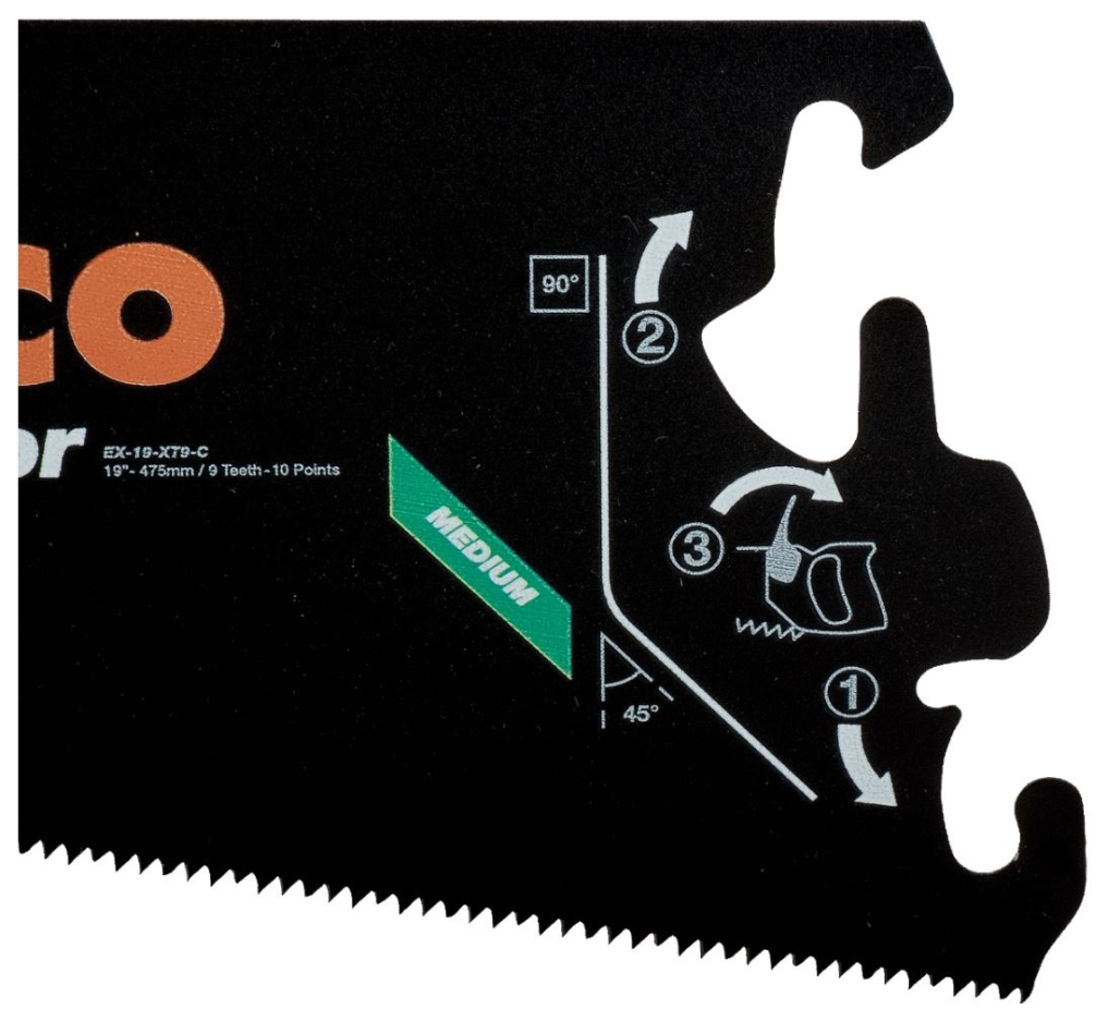 Bahco EX-22-XT9-C Superior™ sågblad, för BHS-handtag, för medelgrovt till grovt material, 9/10 TPI, 22