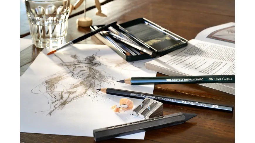 FABER-CASTELL Set Pitt Graphite klein Metalletui