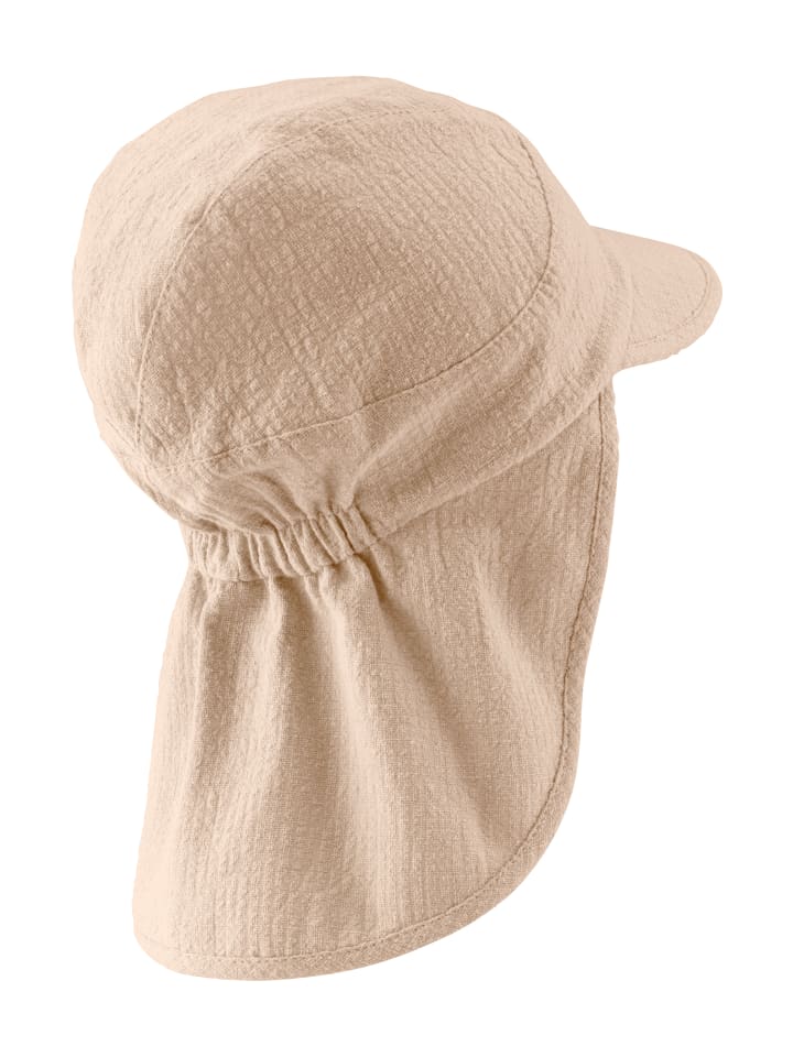 Sterntaler Schirmmütze mit Nackenschutz Struktur in beige günstig kaufen