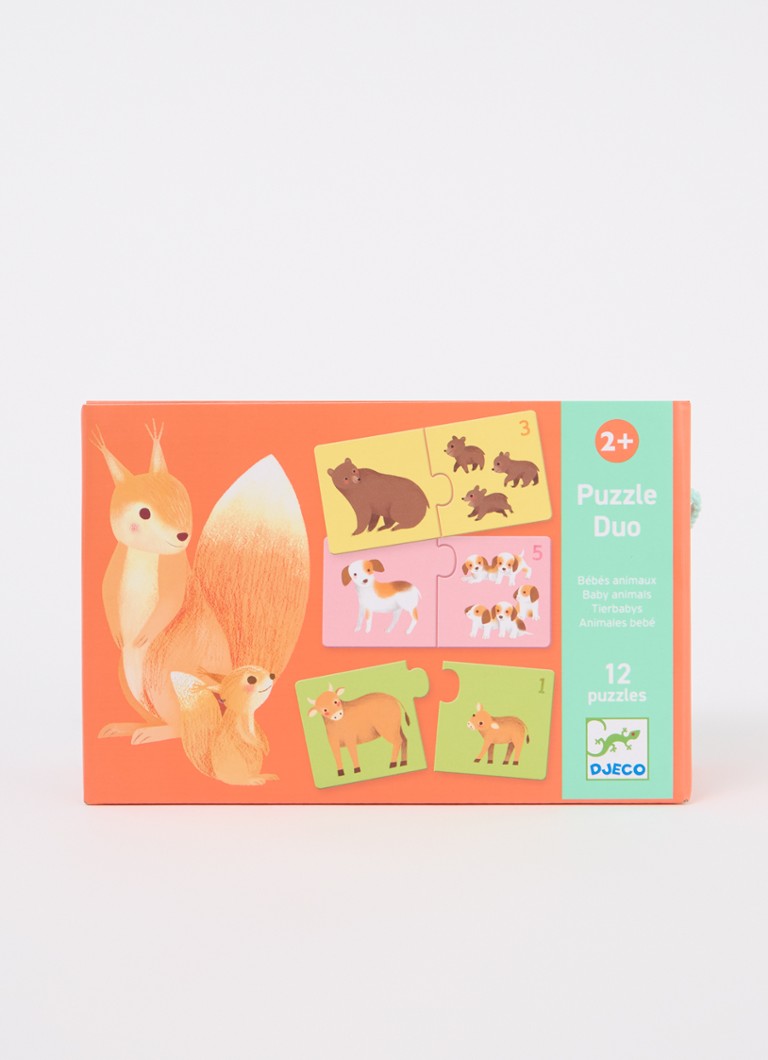 Puzzle Djeco Baby Animals Duo, 24 de piese