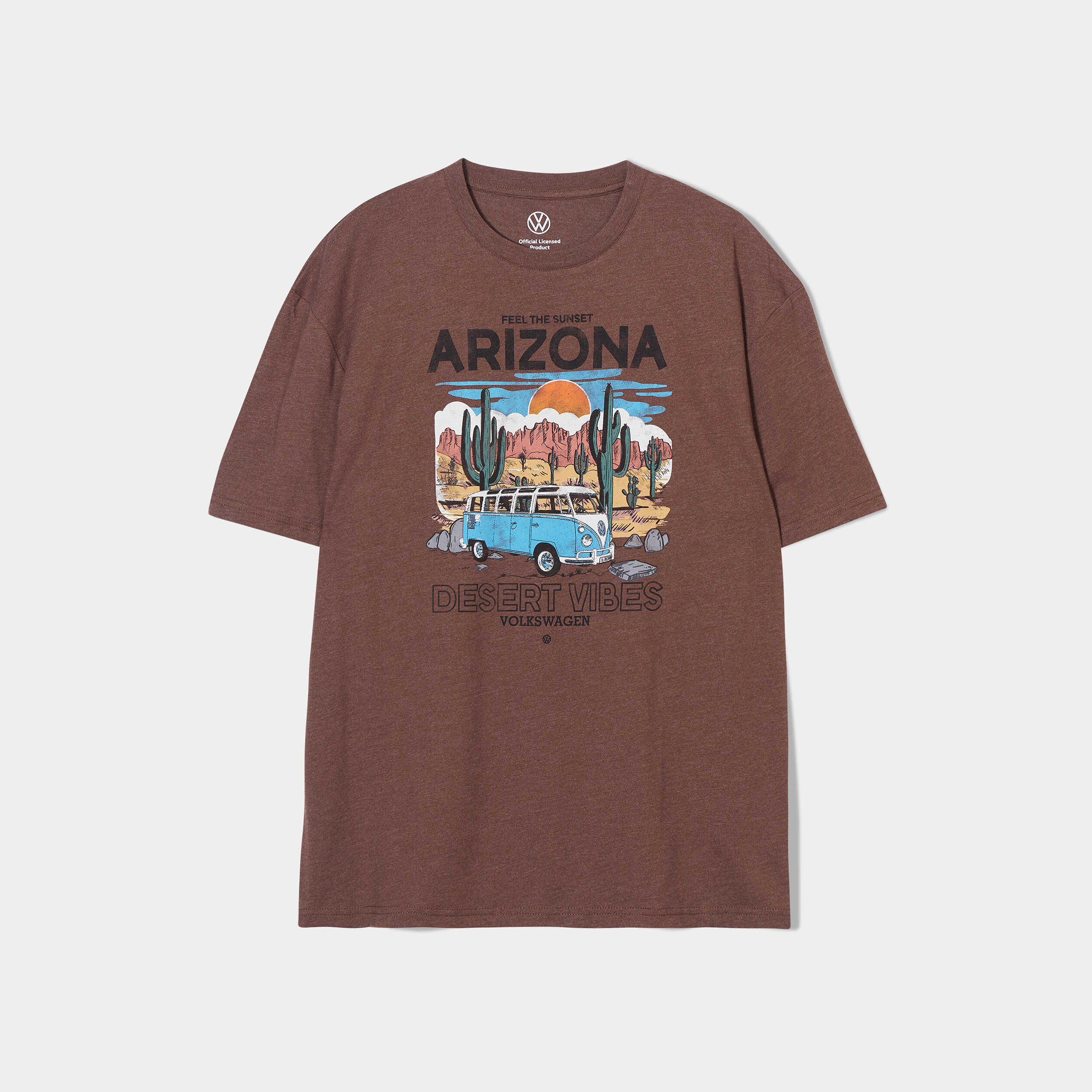 T-shirt manches courtes Volkswagen marron homme | La Halle