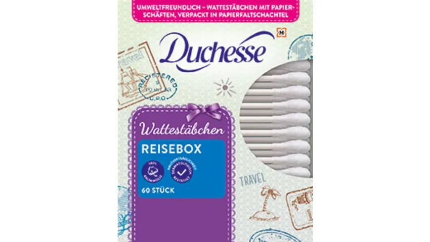 Duchesse Wattestäbchen Reisebox